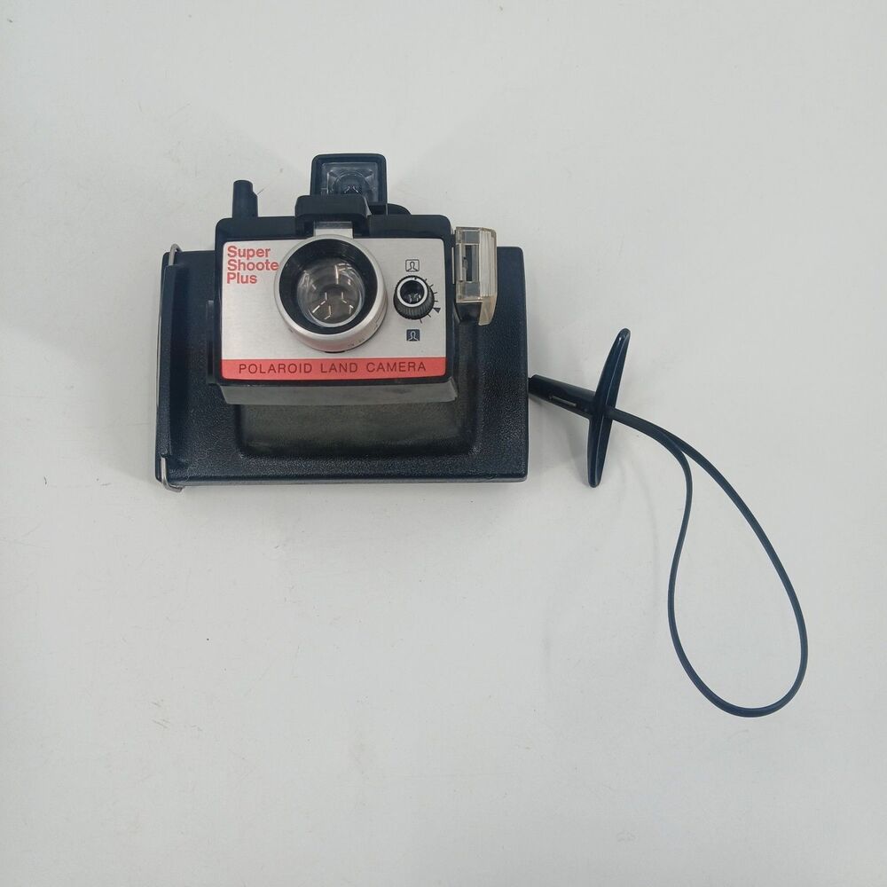 Vintage Polaroid OneStep Express Instant Film Camera Black Case Strap Untested